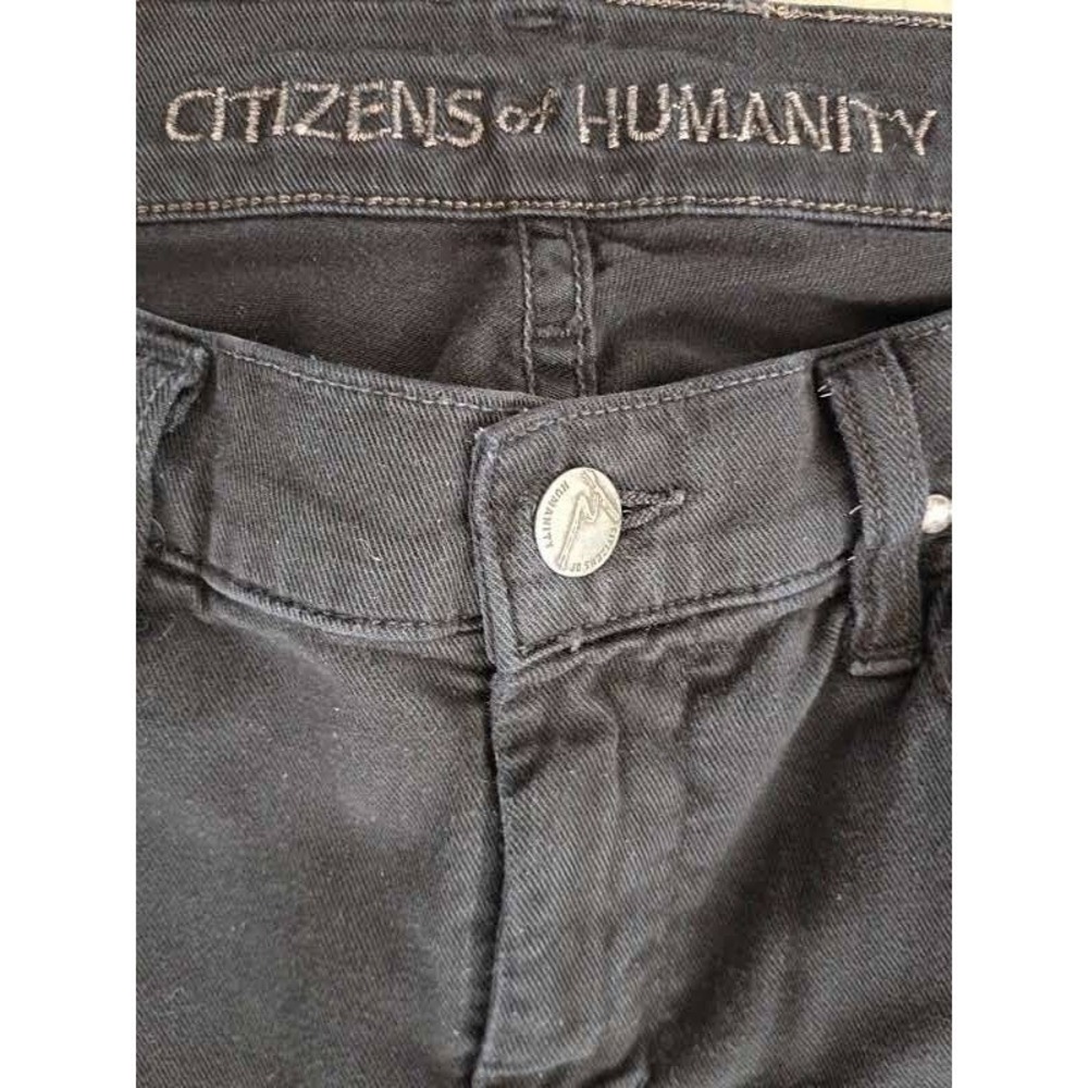 Citizens of Humanity Slim Straight Black Jeans Mens 29x29 Made in USA - Picture 4 of 12